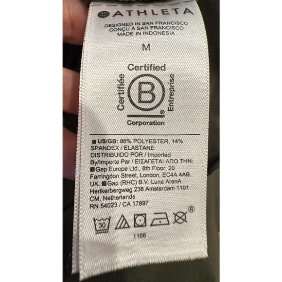 Athleta Avenue Romper Women’s Size Medium Olive Green Jumpsuit Shorts - Picture 5 of 5